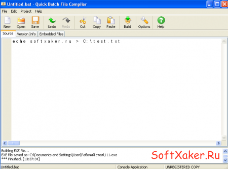 Quick Batch File Compiler – компилятор bat в exe