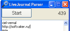 LJparser – шустрый парсер логинов из живого журнала.