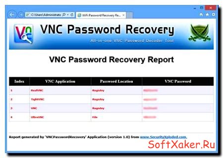 VNC Password Recovery - Восстановление утерянных паролей доступа к VNC.
