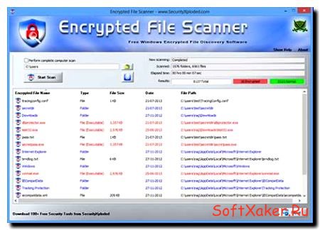 Encrypted File Scanner - Быстрый поиск секретных файлов.