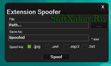 Подделываем расширение exe на jpg, avi, mp3 или txt с Extension Spoofer